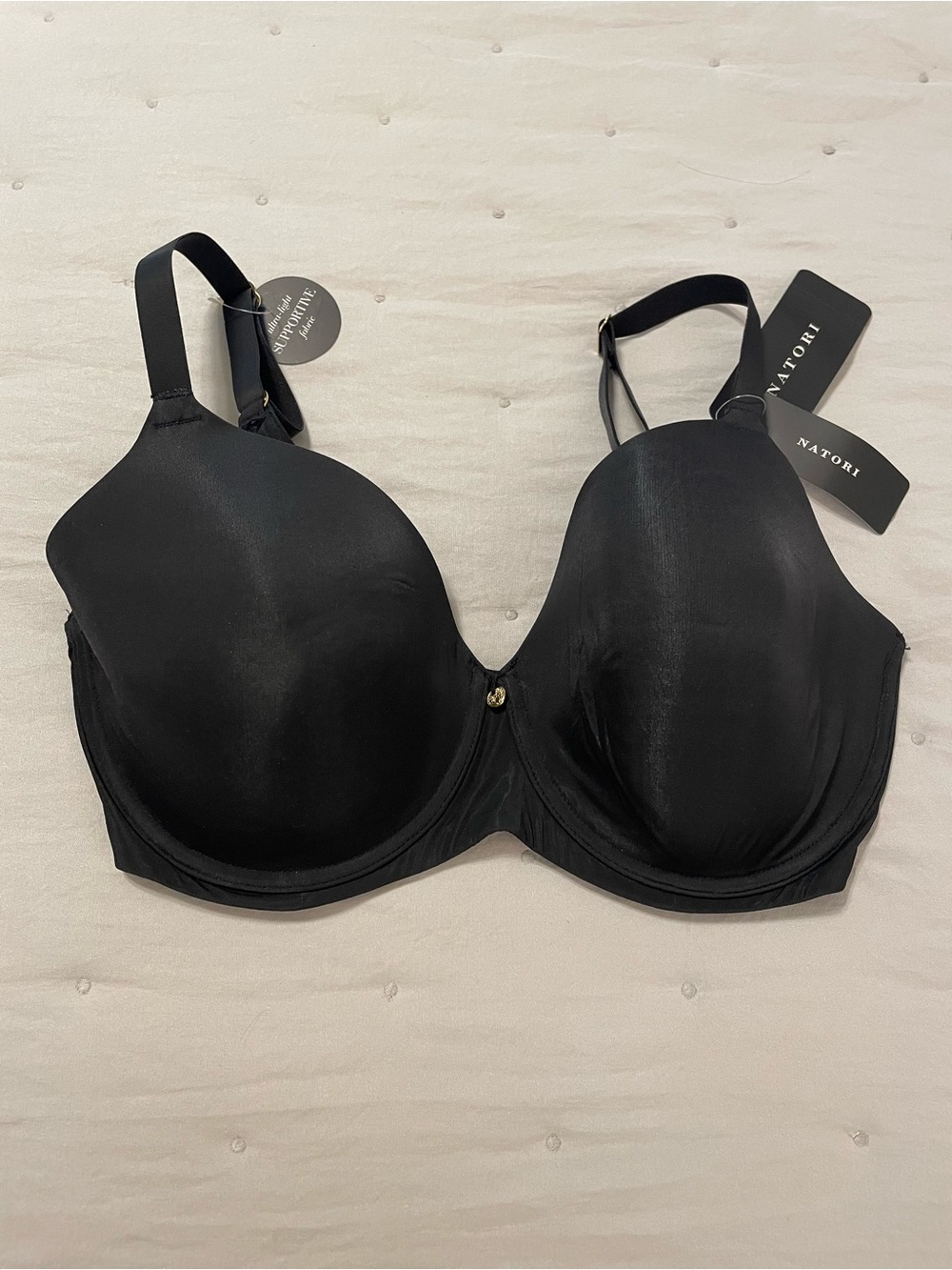 Natori Black Seamless Cloud Comfort Underwire T-Shirt Bra 34DDD